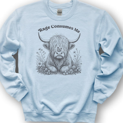 Raging Coo Monogram Sweatshirt - Light Blue