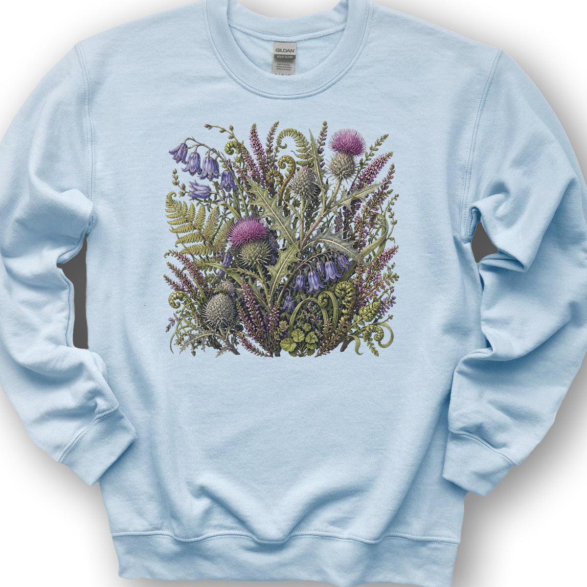 Wild Thistles Sweatshirt - Light Blue
