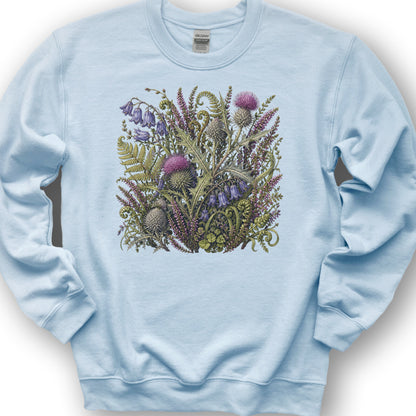 Wild Thistles Sweatshirt - Light Blue