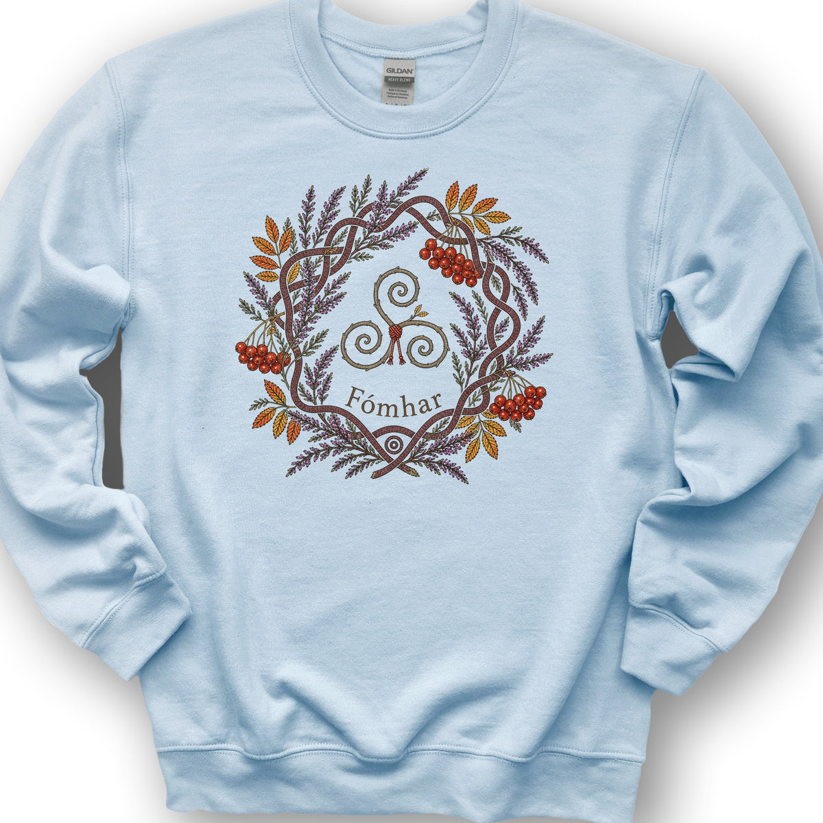 Fómhar Triskele Sweatshirt - Light Blue