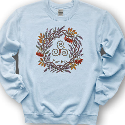 Fómhar Triskele Sweatshirt - Light Blue