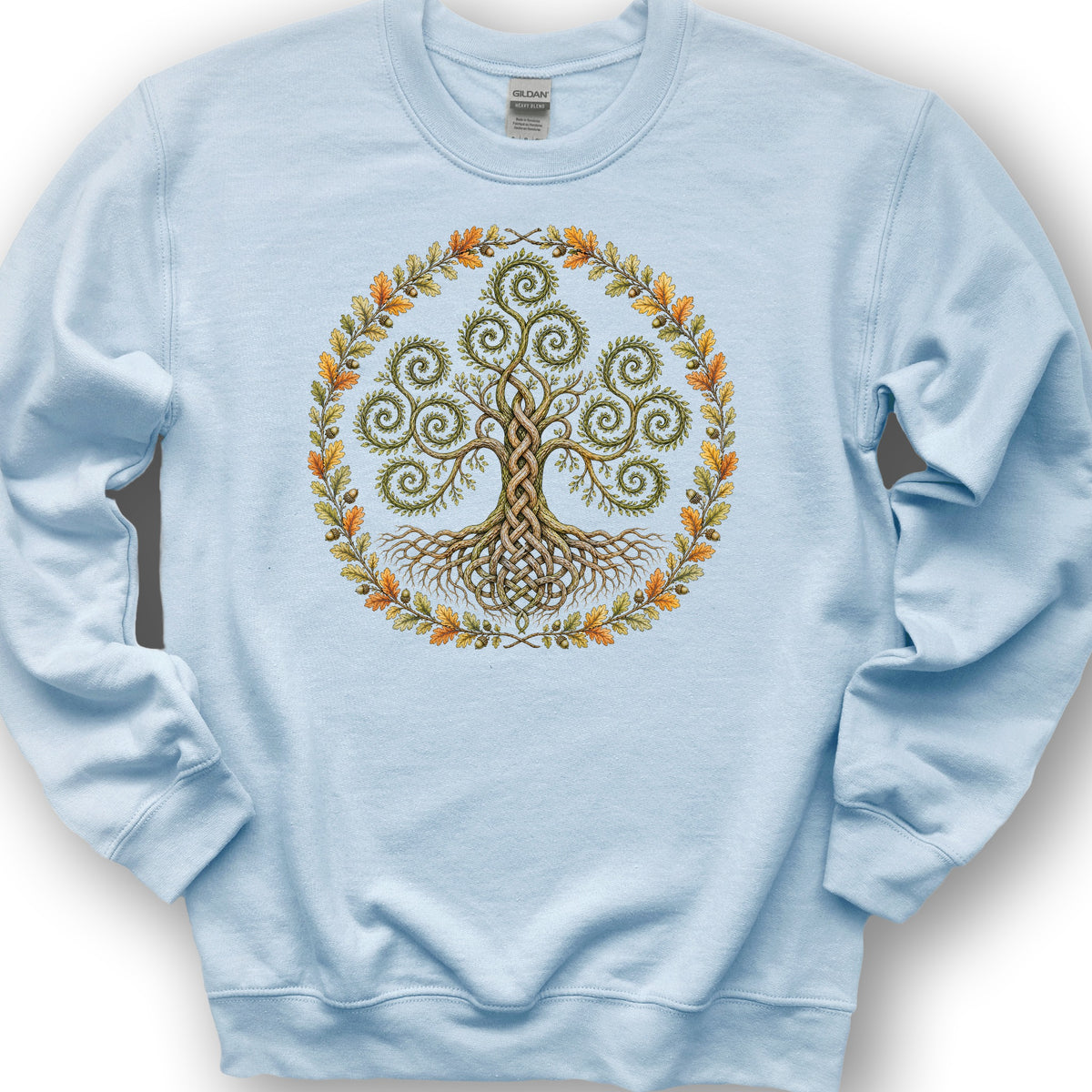 Triskele Tree Of Life Sweatshirt - Light Blue