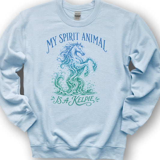 Spirit Animal Kelpie Sweatshirt - Light Blue