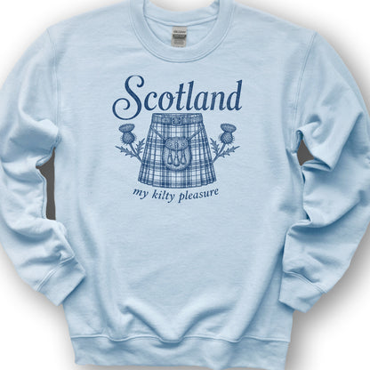 Scotland Kilty Pleasure Sweatshirt - Light Blue