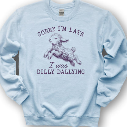 Dilly Dallying Sweatshirt - Light Blue