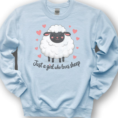 Just A Girl Sheep Sweatshirt