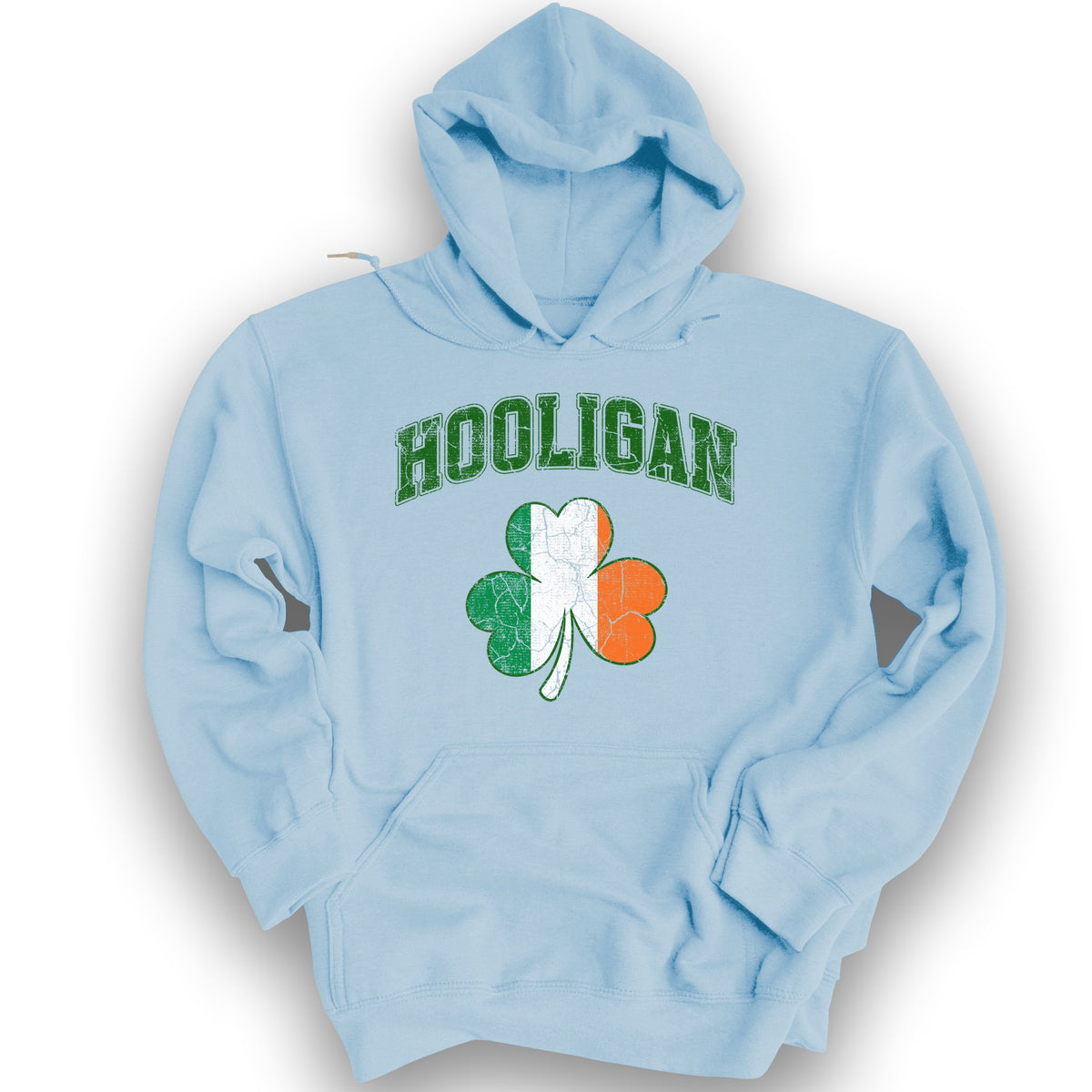 Hooligan Shamrock Hoodie - Light Blue