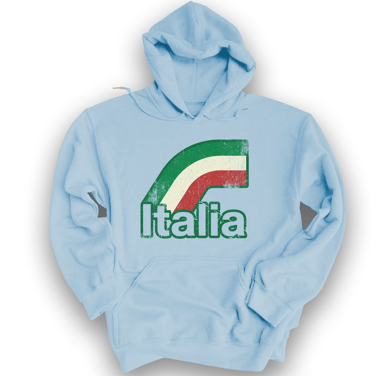 Italia Stripes Hoodie - Light Blue