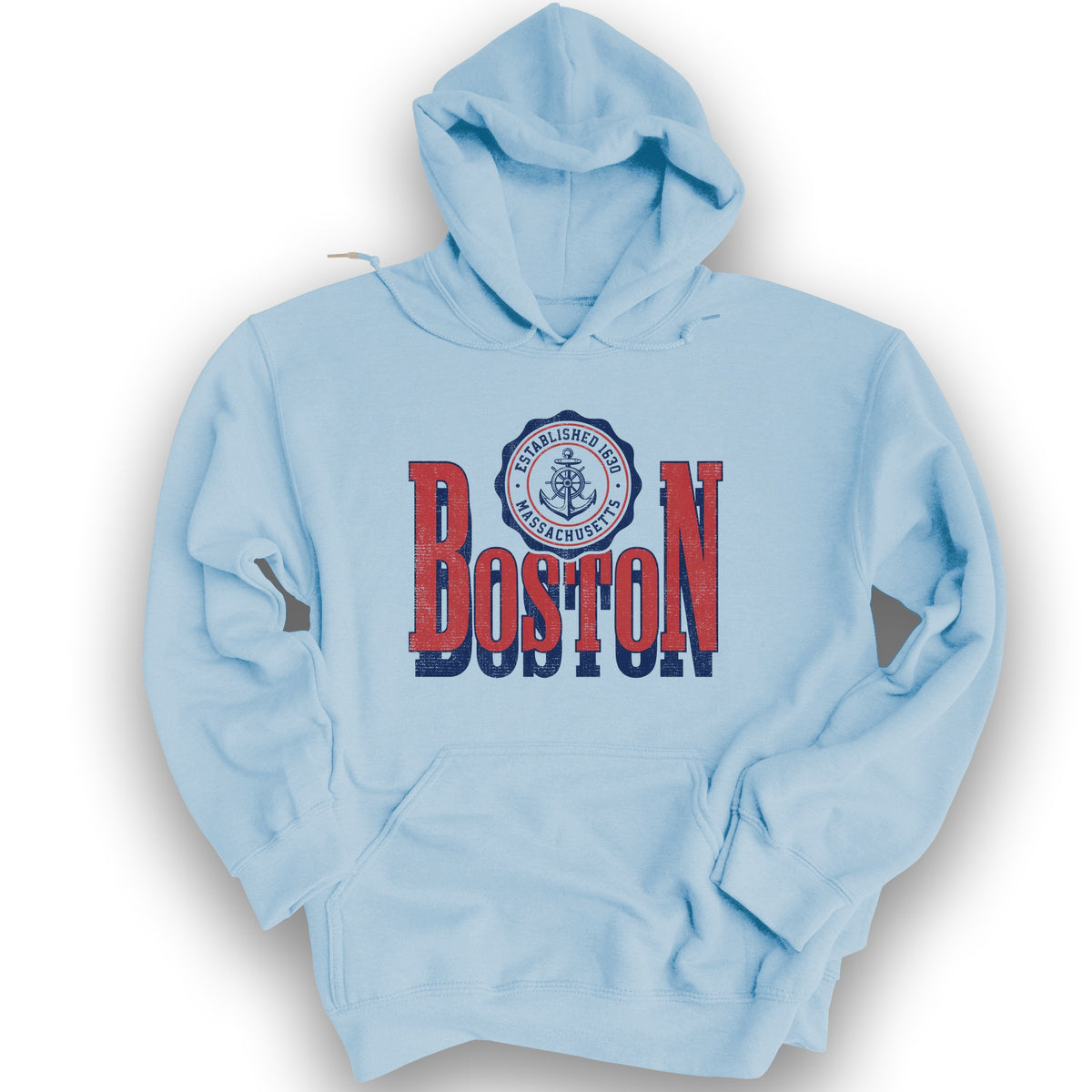 Boston Scoop Hoodie - Light Blue