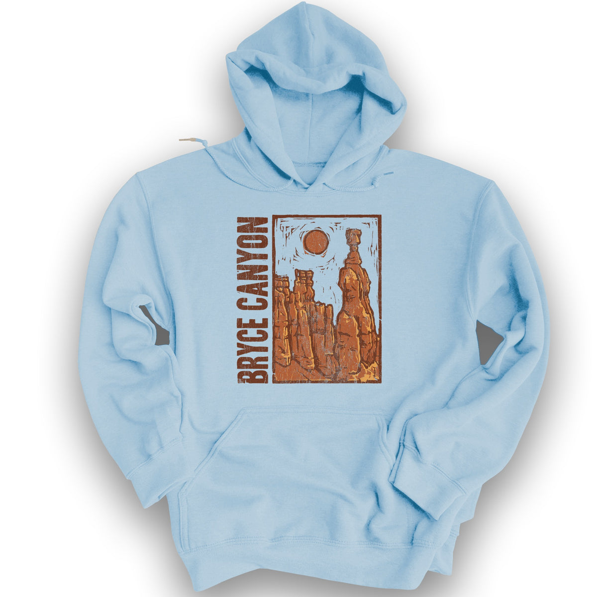 Bryce Canyon Hoodoo Hoodie - Light Blue