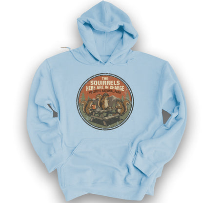 2026022204 The Squirrels Here In The Charge - Gildan 18500 Hoodie - Light Blue