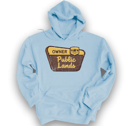 Public Lands Owner Hoodie - Light Blue