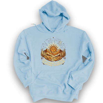 Glorious Greeting John Muir Hoodie - Light Blue