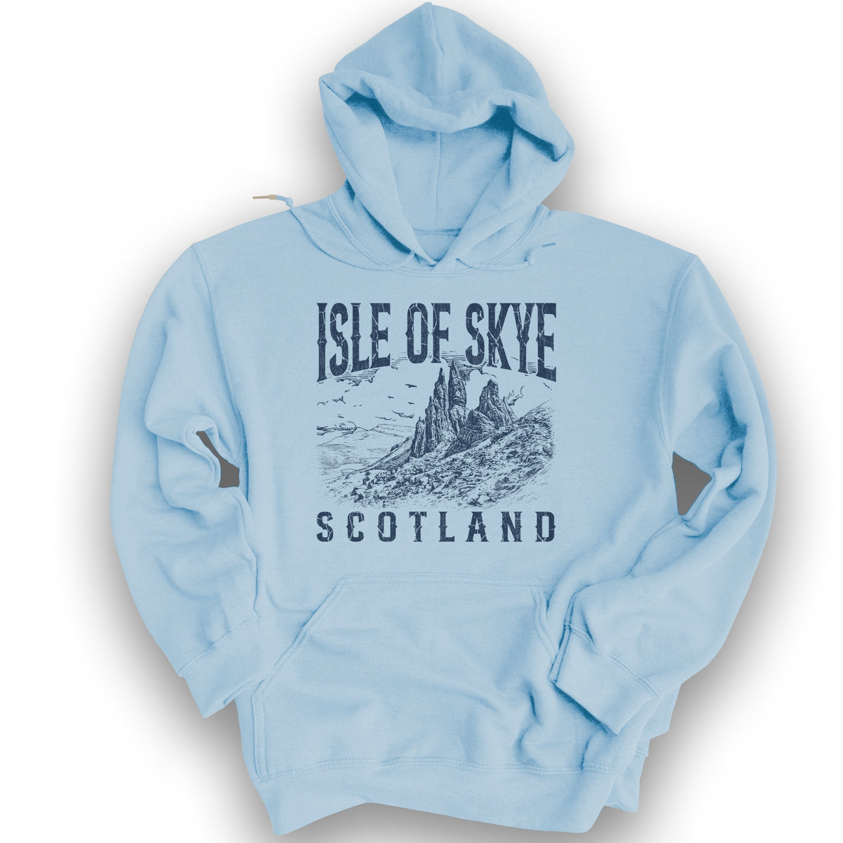 Isle of Skye Sketch Hoodie - Light Blue