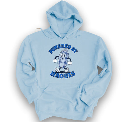 Powered By Haggis Hoodie - Light Blue