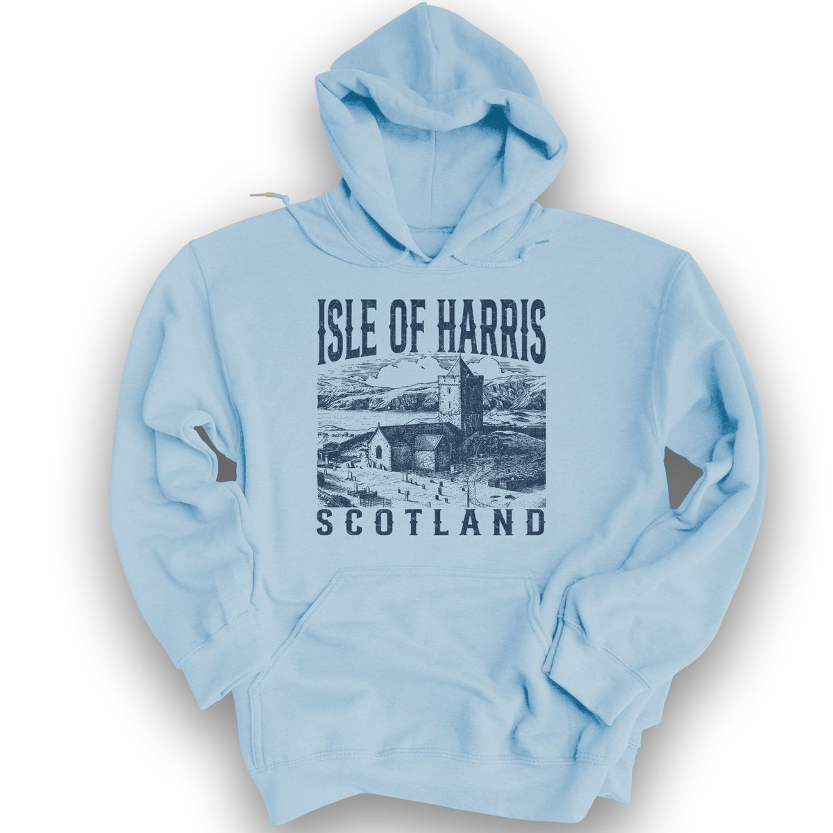 Isle of Harris Sketch Hoodie - Light Blue