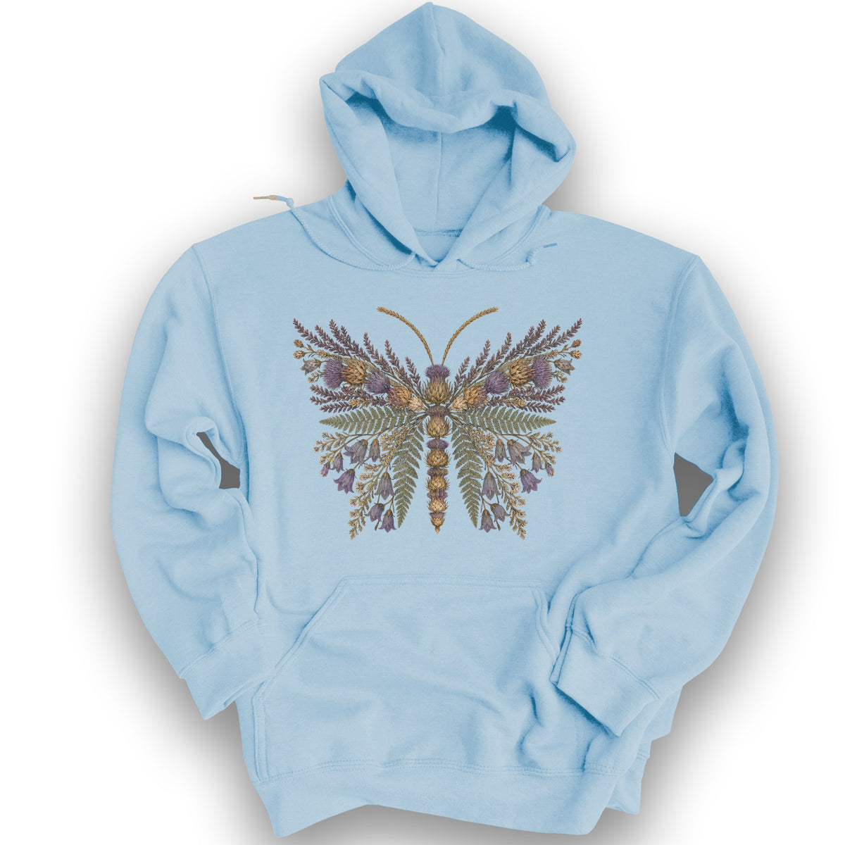 Thistle Butterfly Hoodie - Light Blue
