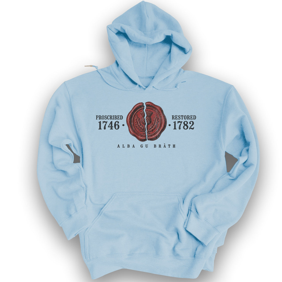 1746 Remembered Seal Hoodie - Light Blue