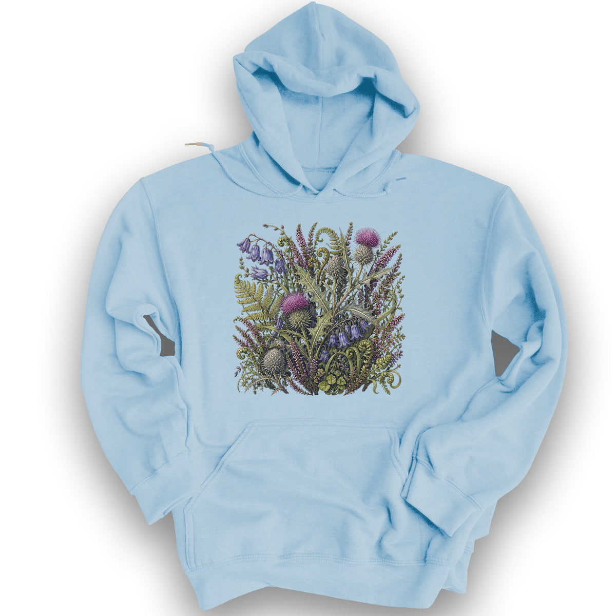Wild Thistles Hoodie - Light Blue