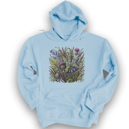Wild Thistles Hoodie - Light Blue