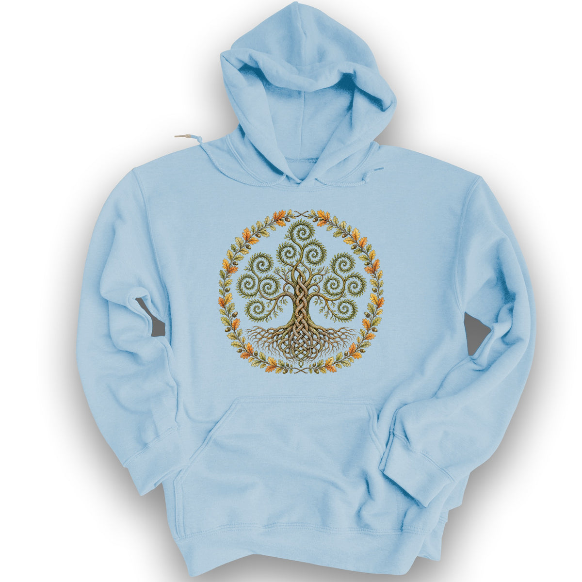 Triskele Tree Of Life Hoodie - Light Blue
