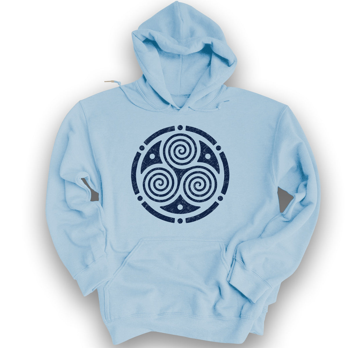 Triskele Circle Hoodie - Light Blue