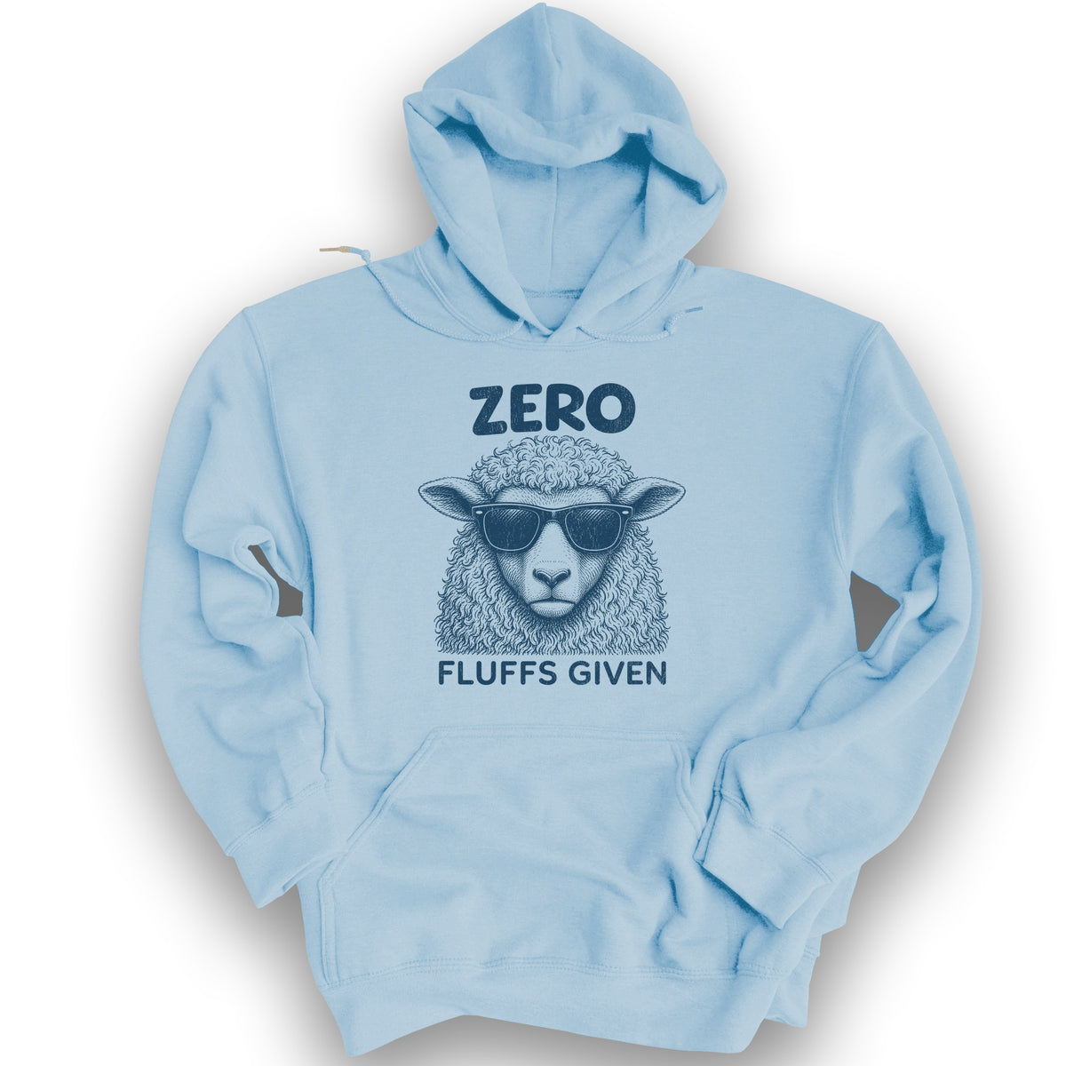Zero Fluffs Given Hoodie - Light Blue