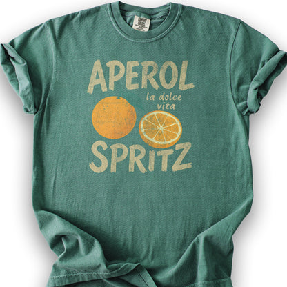 Aprel Spritz La Dolca Vita T-Shirt - Light Green