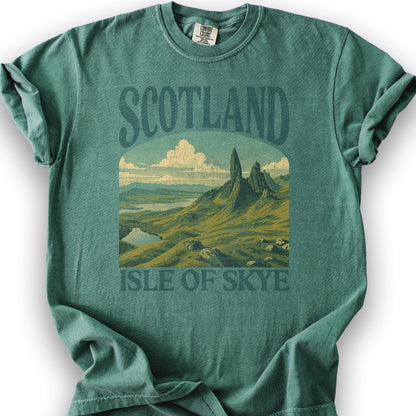 Scotland Isle of Skye "Big & Bold" T-Shirt - Light Green
