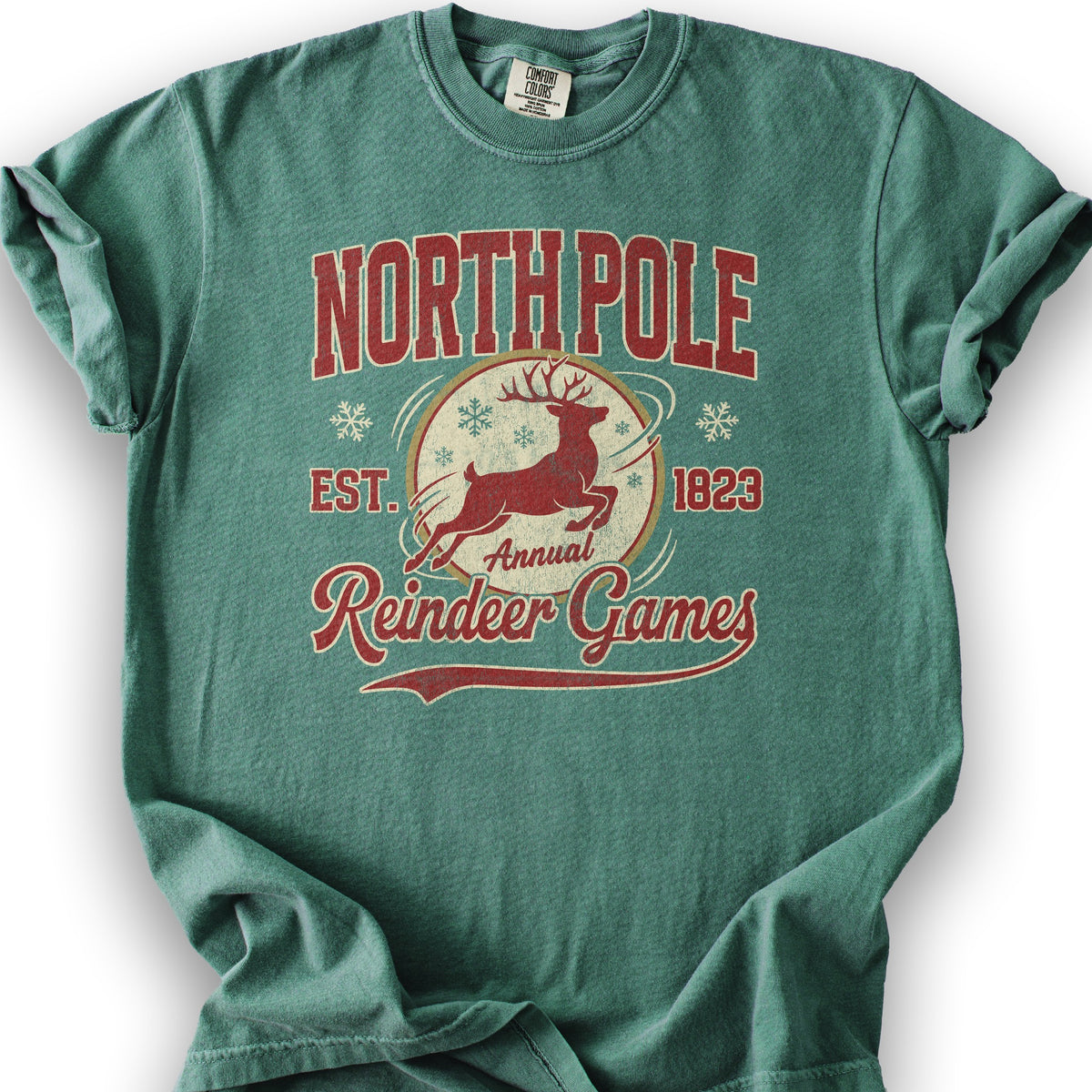 North Pole Annual Reindeer Games T-Shirt - Light Green