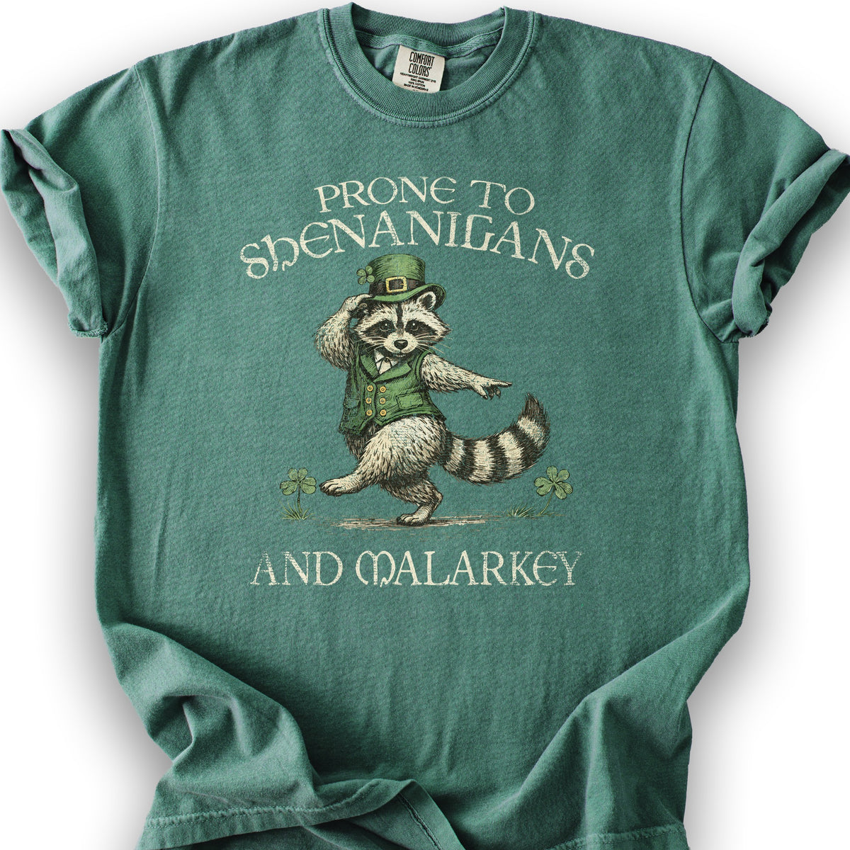 Shenanigans and Malarkey T-Shirt - Light Green