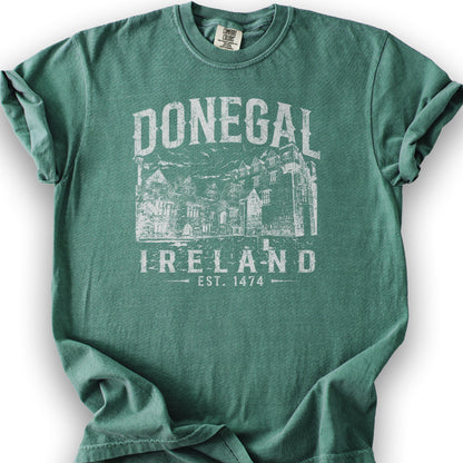 Donegal Ireland Sketch T-Shirt - Light Green