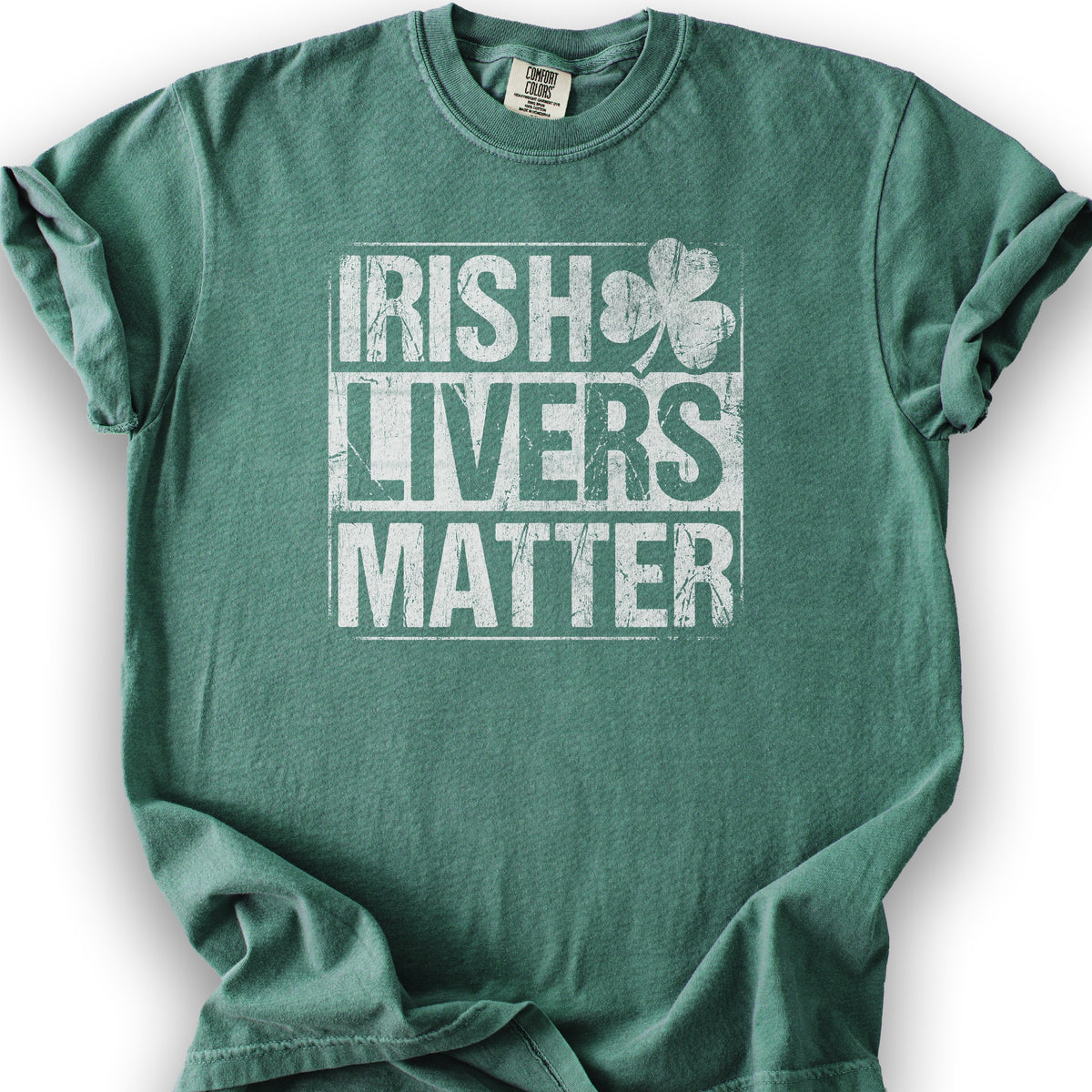 Irish Livers Matter T-Shirt - Light Green