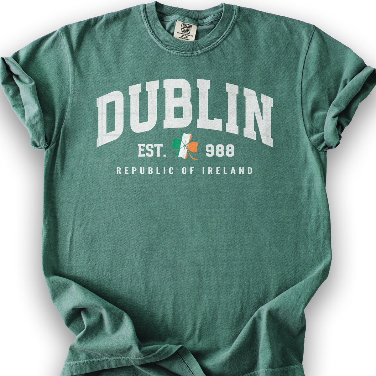 Dublin Varsity Flag T-Shirt - Light Green