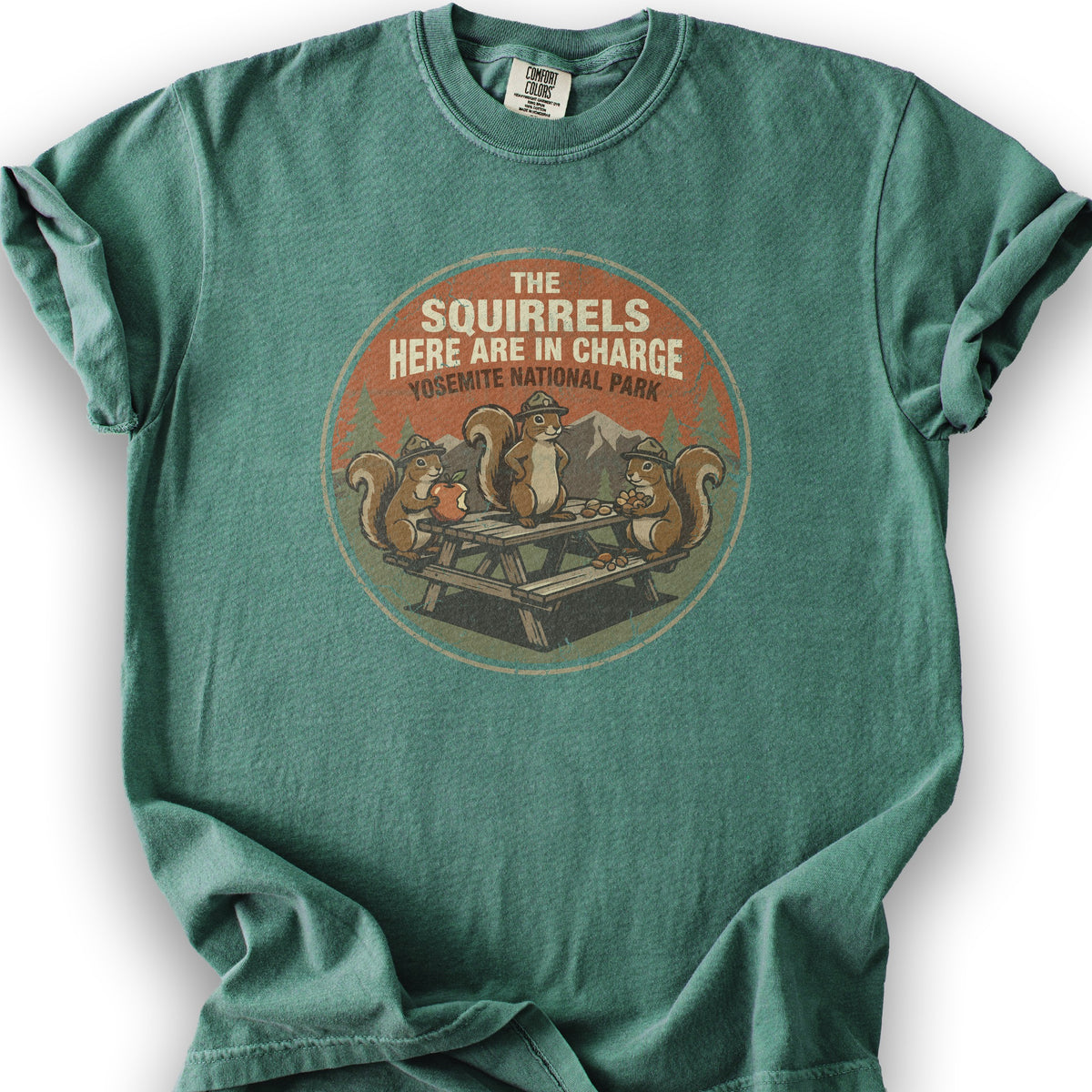 Yosemite Squirrels T-Shirt - Light Green