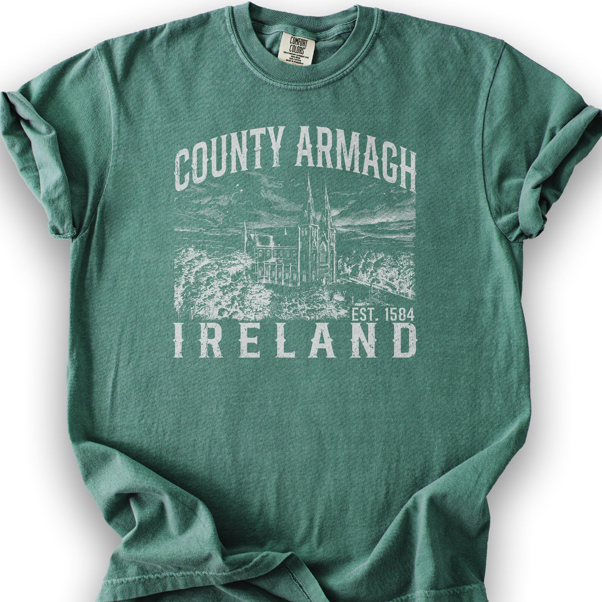County Armagh Ireland T-Shirt - Light Green