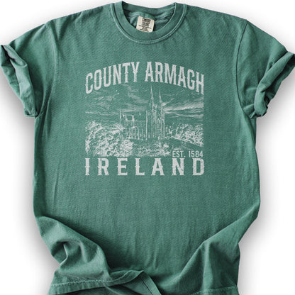 County Armagh Ireland T-Shirt - Light Green