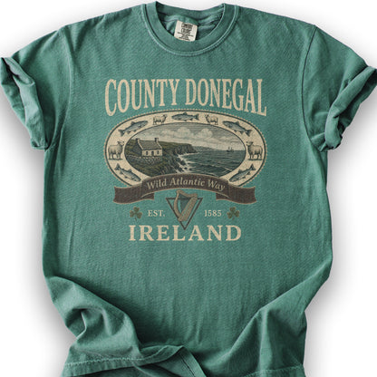 County Donegal Heritage T-Shirt - Light Green