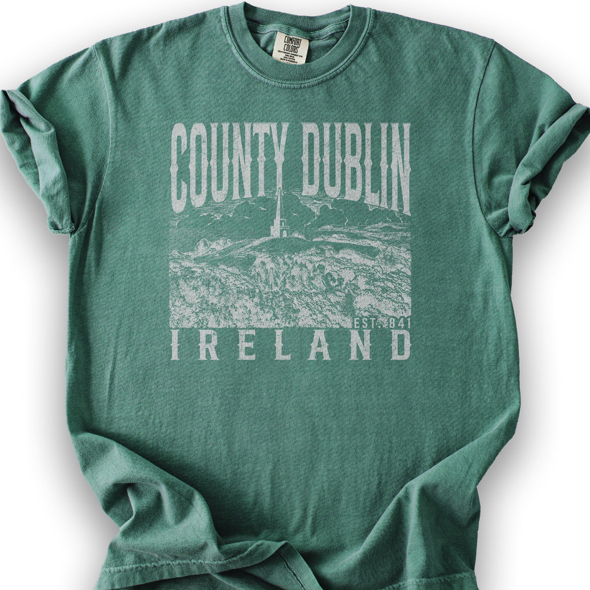 County Dublin Ireland T-Shirt - Light Green