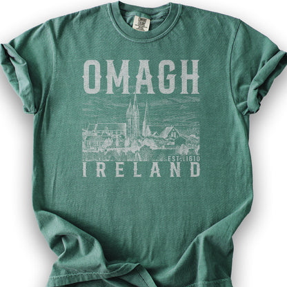 Omagh Ireland T-Shirt - Light Green