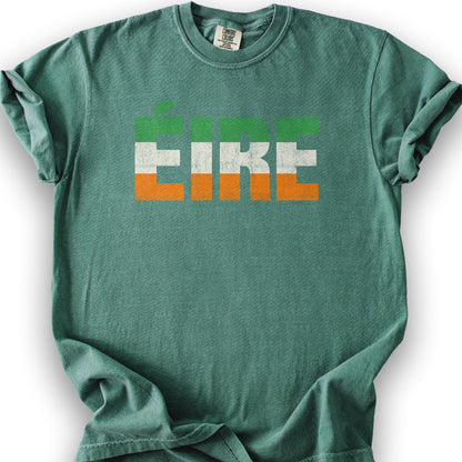 Eire Tricolor Stripe T-Shirt - Light Green