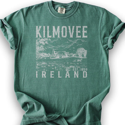 Kilmovee Ireland Sketch T-Shirt - Light Green