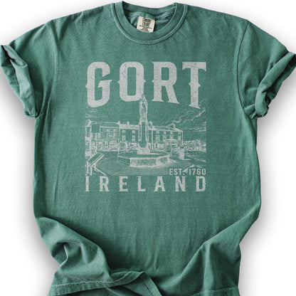 Gort Ireland Sketch T-Shirt - Light Green