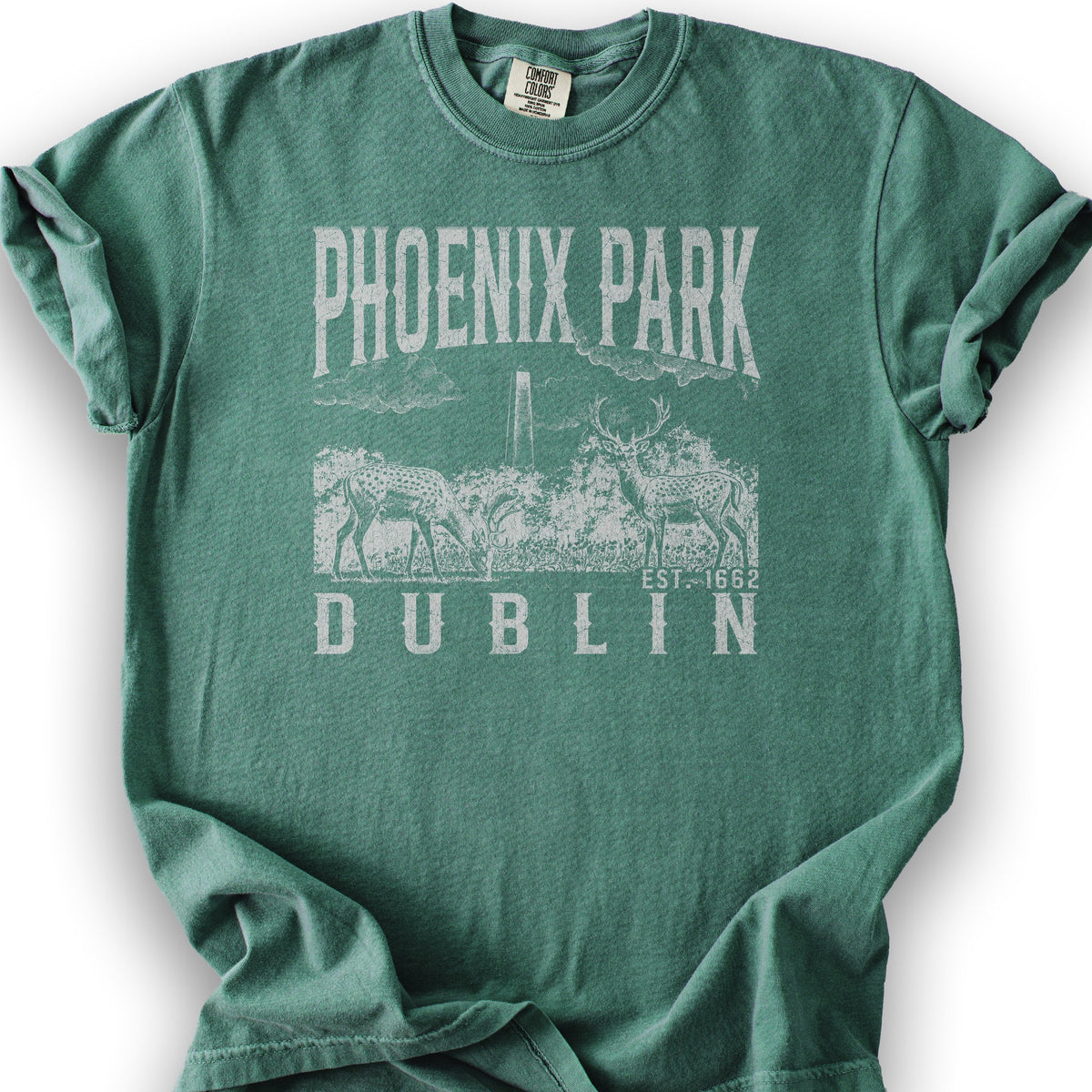 Phoenix Park Dublin T-Shirt - Light Green