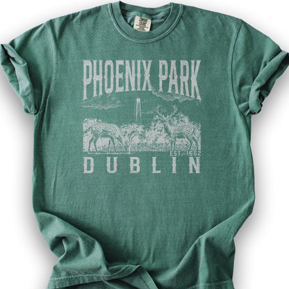 Phoenix Park Dublin T-Shirt - Light Green