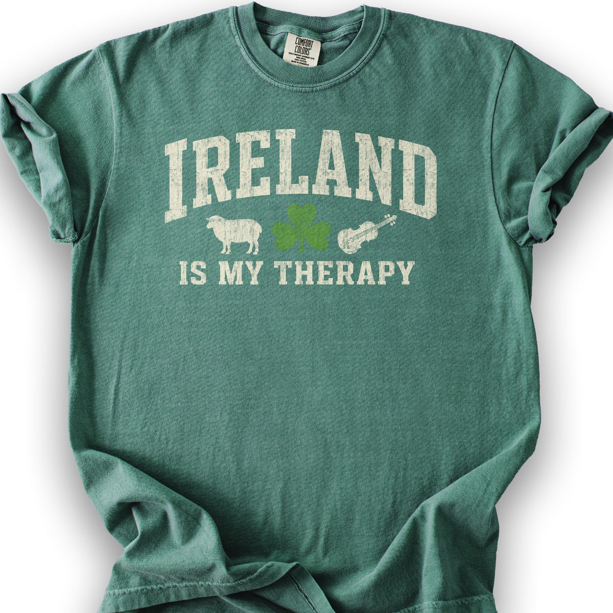 Ireland Is My Therapy T-Shirt - Light Green