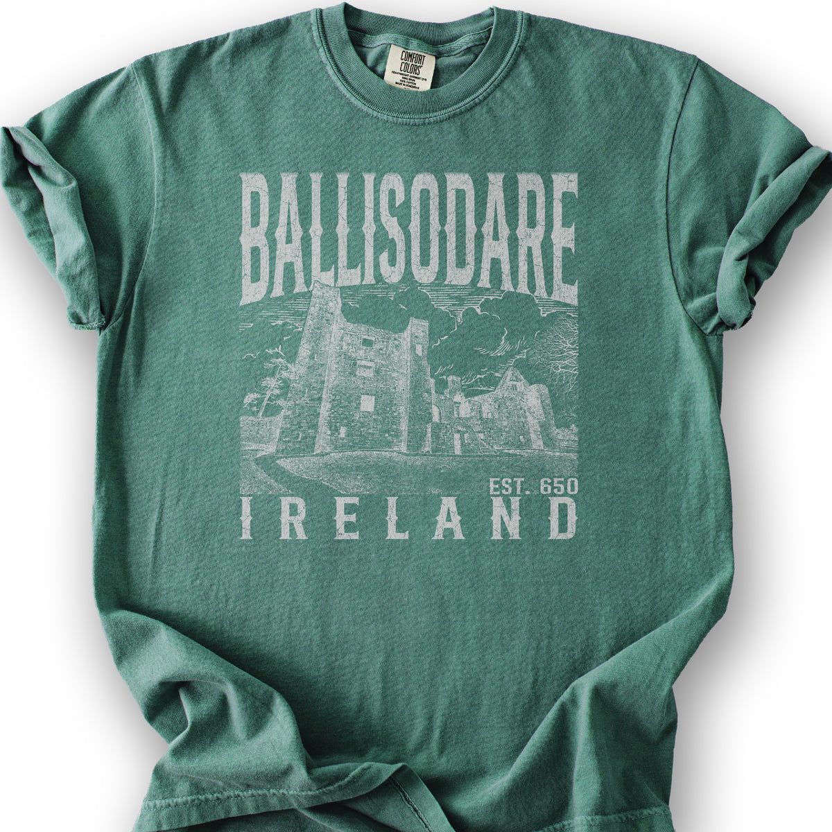 Ballisodare Ireland Sketch T-Shirt - Light Green