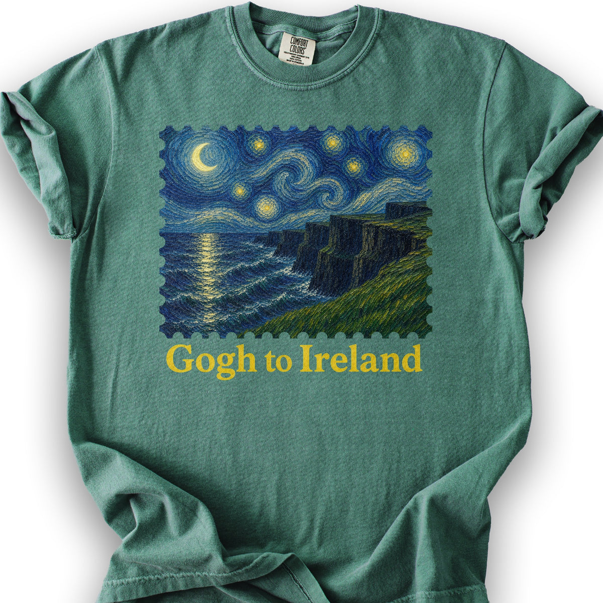 Gogh To Ireland T-Shirt - Light Green