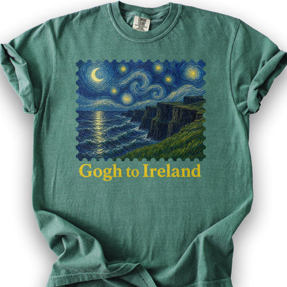 Gogh To Ireland T-Shirt - Light Green