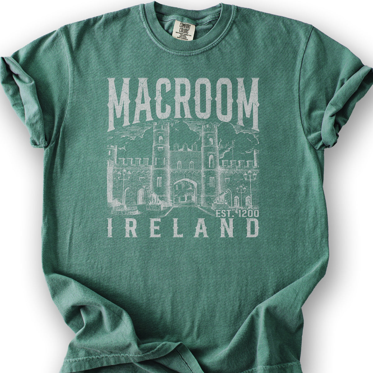 Macroom Ireland Sketch T-Shirt - Light Green
